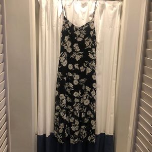 JCrew Mercantile long tiered sundress size 14